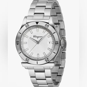 Salvatore Ferragamo 1898 watch unisex stainless steel size 5.75